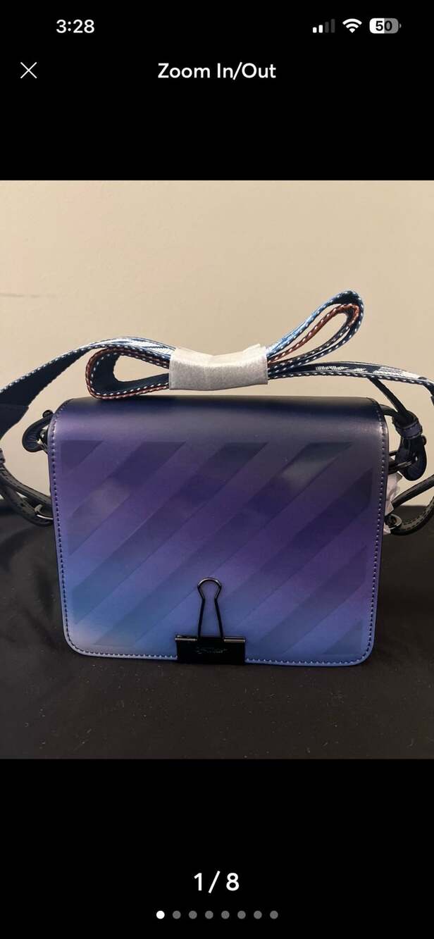 Off-White Binder Clip Flap Bag